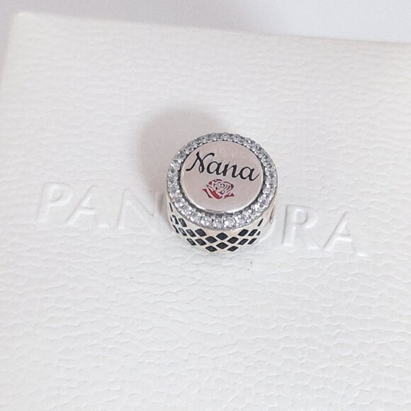 Pandora Love Nana Grandma Exclusive Charm Bead Bracelet Pendant S925 Silver - Picture 7 of 8